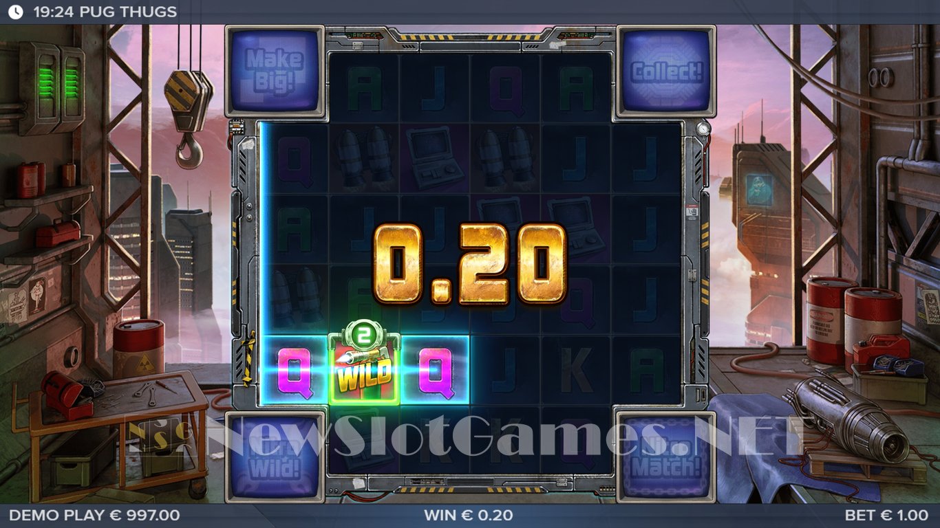 Pug Thugs of Nitropolis Slot Slot Image in Demo - pic. 4