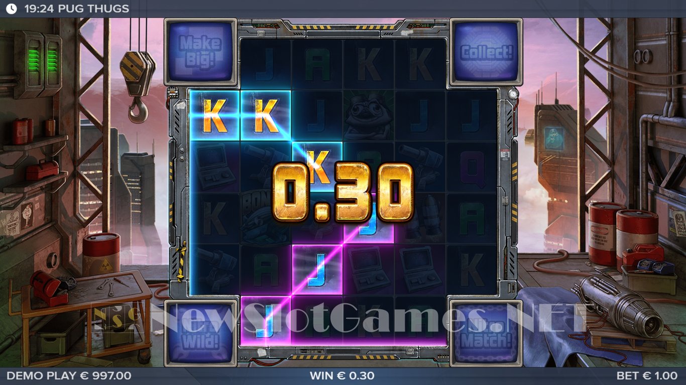 Pug Thugs of Nitropolis Slot Slot Image in Demo - pic. 6