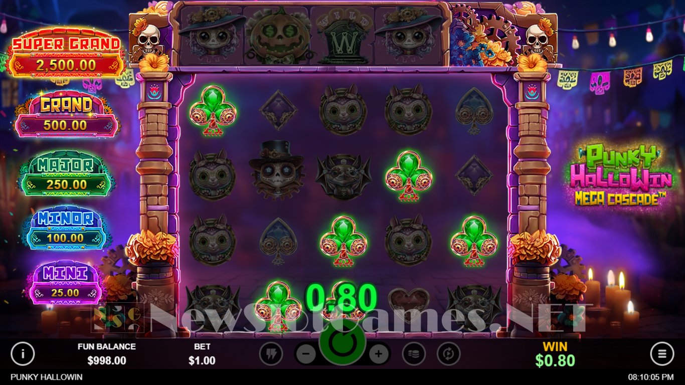 Punky HalloWin Mega Cascade Slot Slot Image in Demo - pic. 2