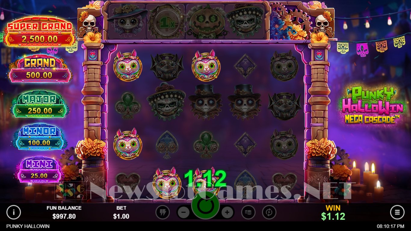 Punky HalloWin Mega Cascade Slot Slot Image in Demo - pic. 3