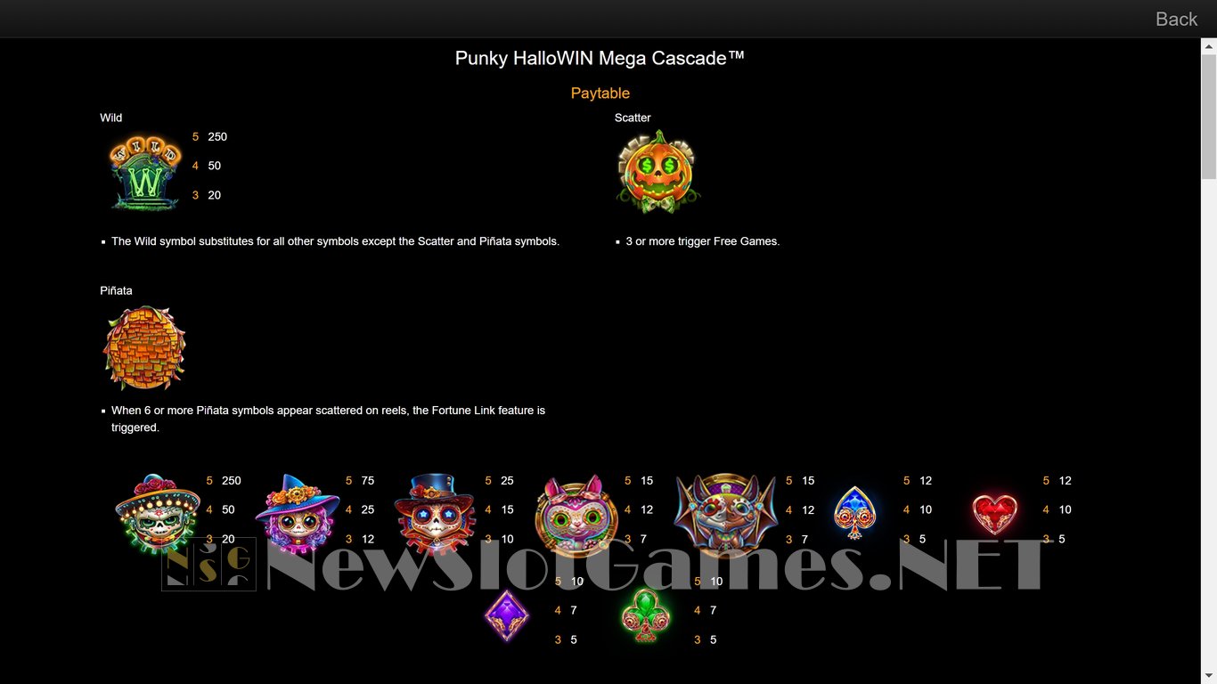 Punky HalloWin Mega Cascade Slot Slot Image in Demo - pic. 7