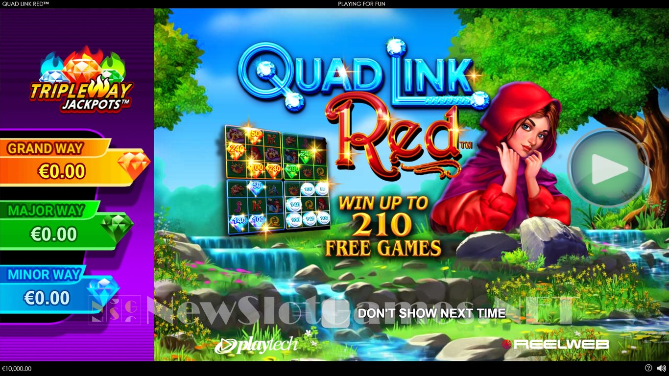 Quad Link Red Slot Demo Image