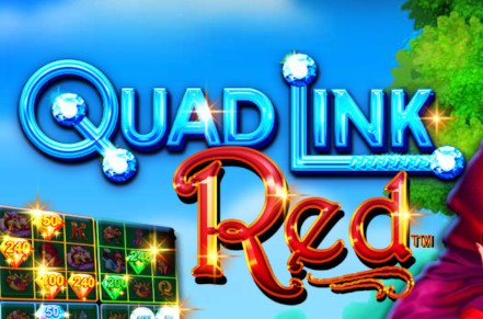 Quad Link Red Slot Logo
