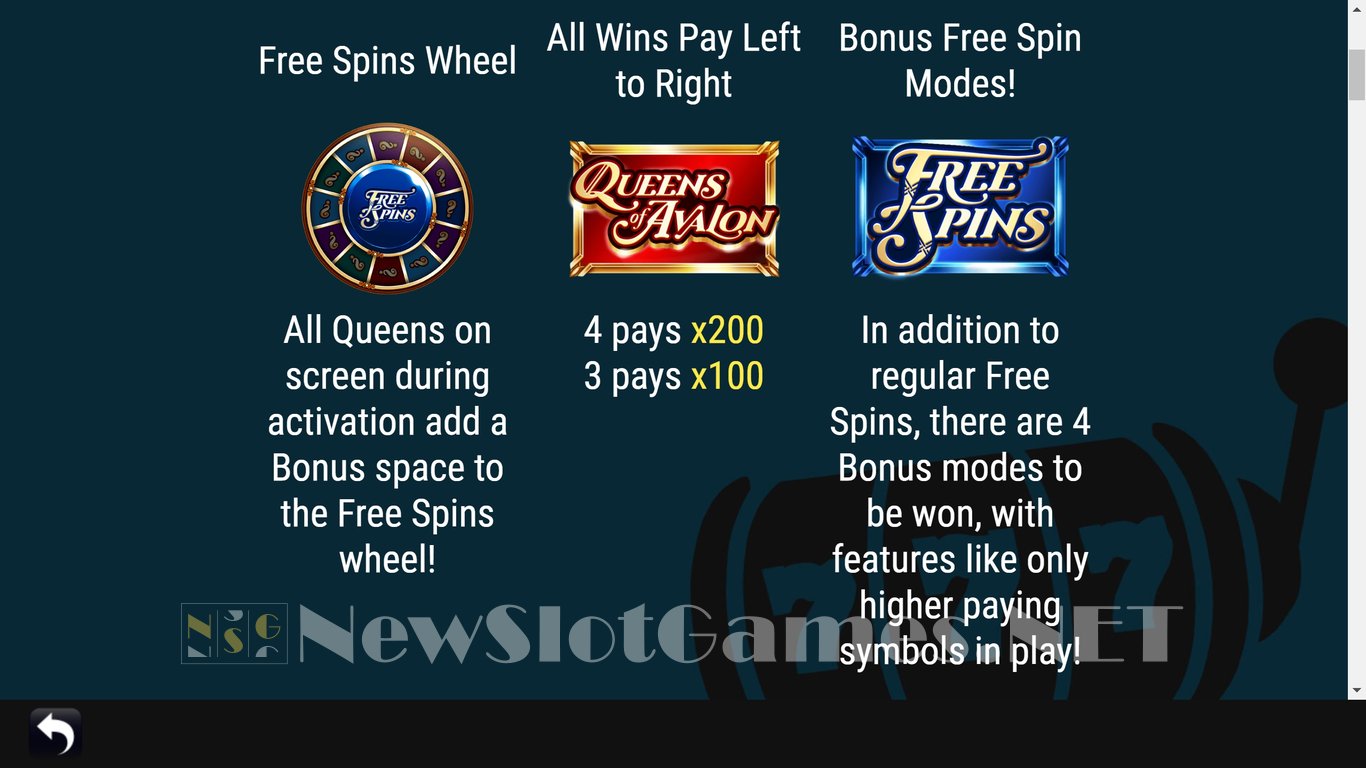 Queens of Avalon Slot Slot Image in Demo - pic. 5