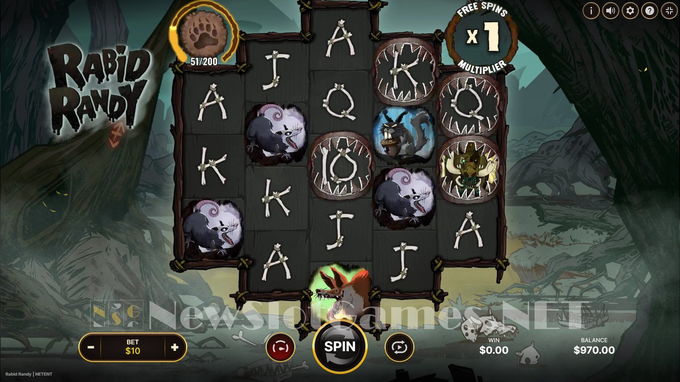 Rabid Randy Slot Demo Image