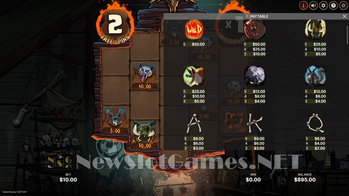 Rabid Randy Slot Slot Image in Demo - pic. 11