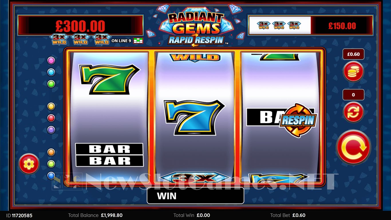 Radiant Gems Rapid Respin Slot Slot Image in Demo - pic. 2