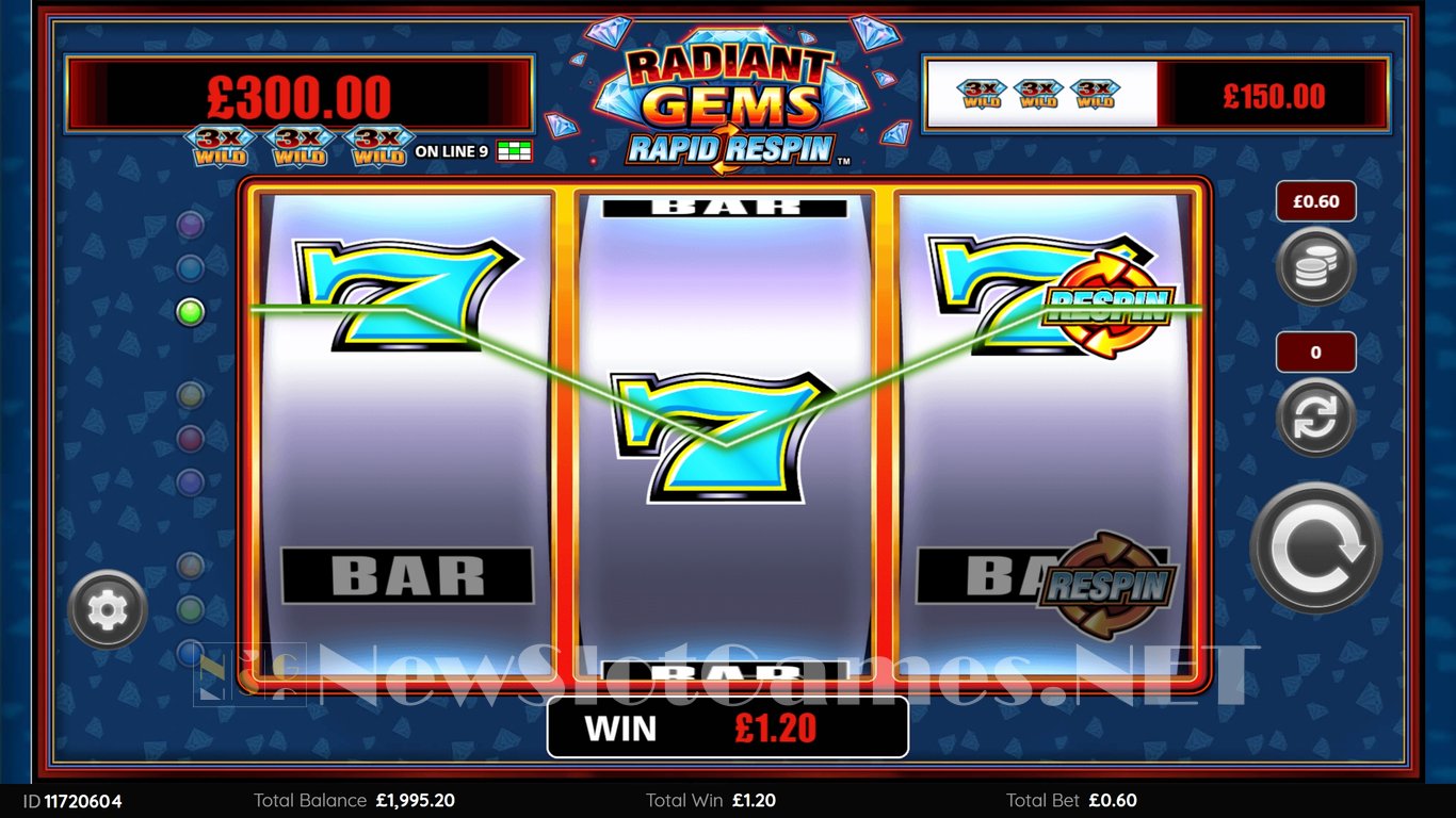 Radiant Gems Rapid Respin Slot Slot Image in Demo - pic. 3
