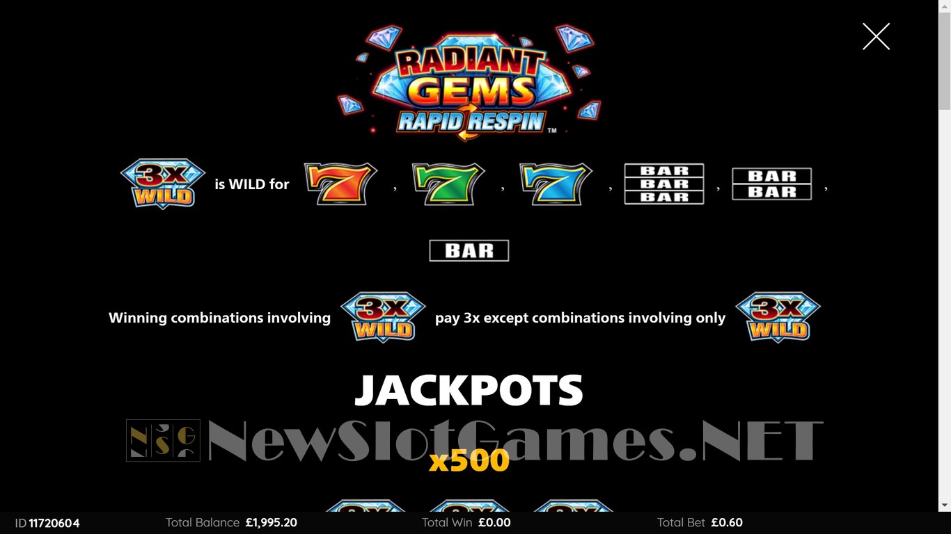 Radiant Gems Rapid Respin Slot Slot Image in Demo - pic. 4