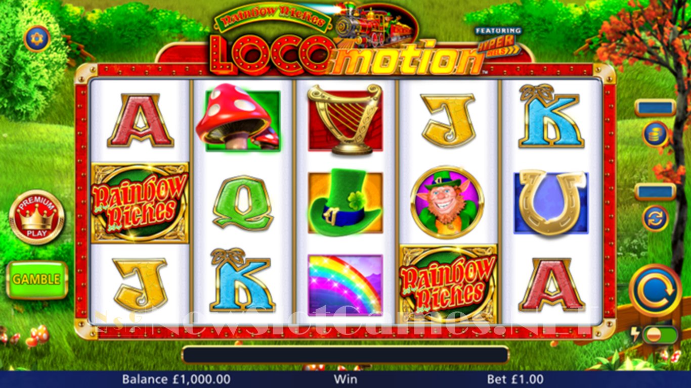 Rainbow Riches Locomotion Slot Review & Demo by Light & Wonder - Play ...