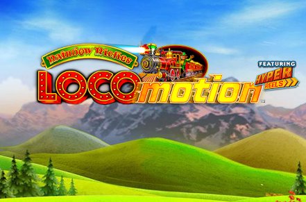 Rainbow Riches Locomotion Slot Logo