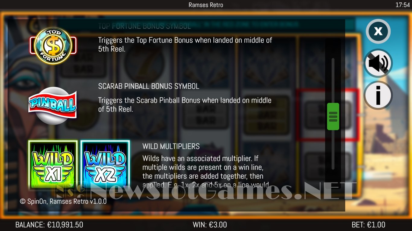 Ramses Retro Slot Slot Image in Demo - pic. 10