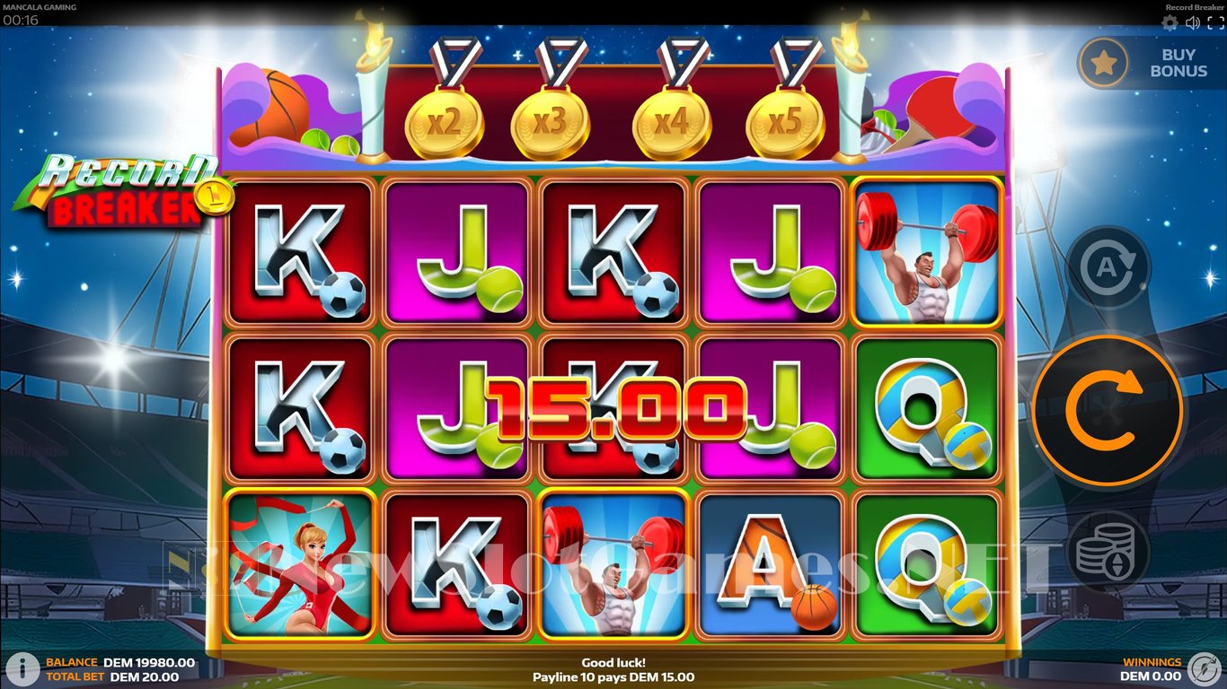 Record Breaker Slot Demo Image
