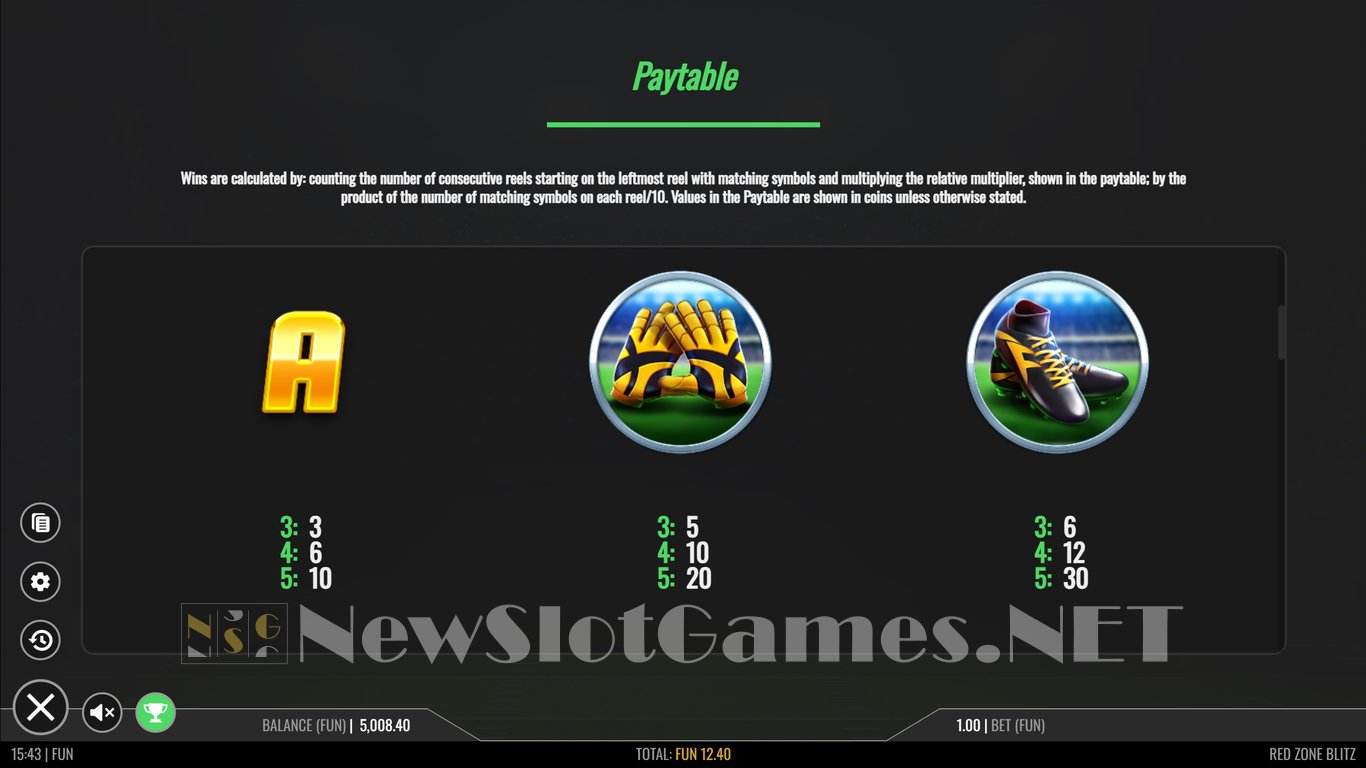 Red Zone Blitz Slot Slot Image in Demo - pic. 7