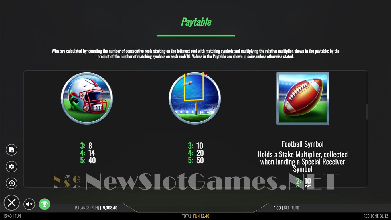 Red Zone Blitz Slot Slot Image in Demo - pic. 8