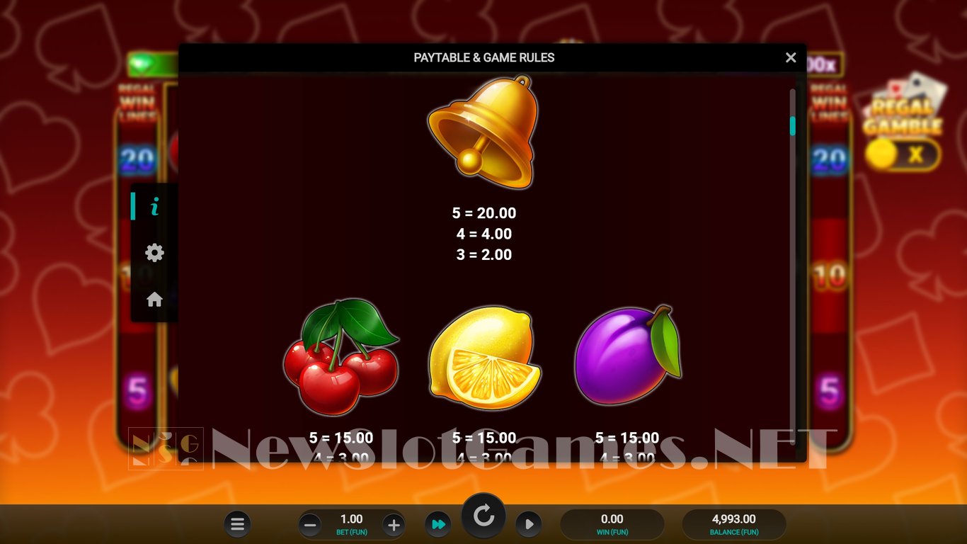 Regal Inferno Slot Slot Image in Demo - pic. 7