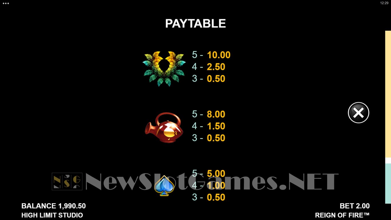 Reign of Fire Slot Slot Image in Demo - pic. 9