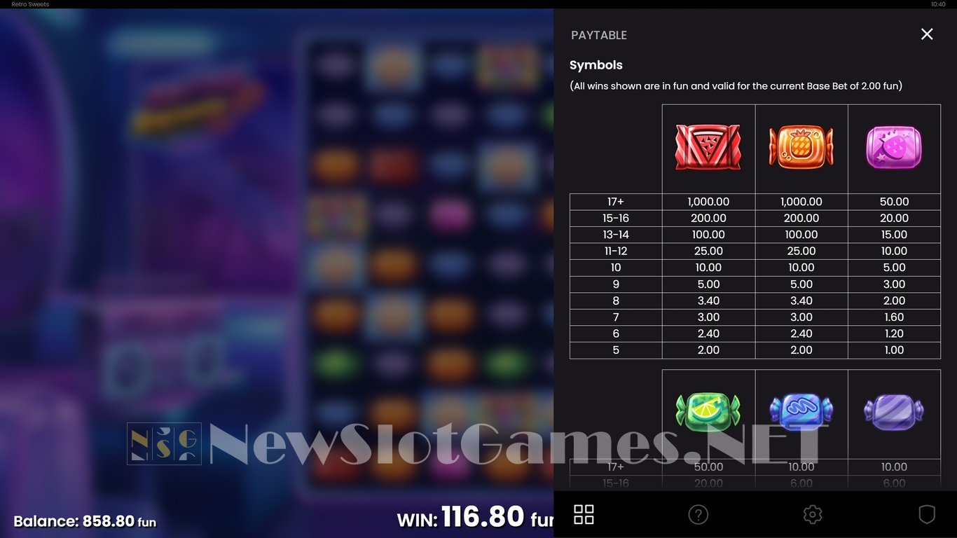 Retro Sweets Slot Slot Image in Demo - pic. 13