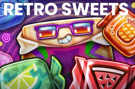 Retro Sweets Slot Logo