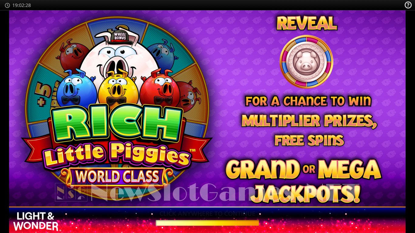 Rich Little Piggies World Class Slot Demo Image