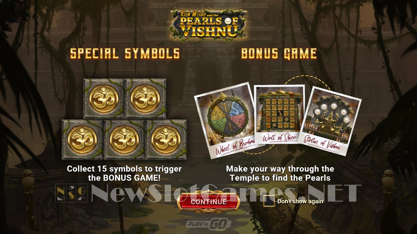 Rich Wilde and the Pearls of Vishnu Slot Demo Image