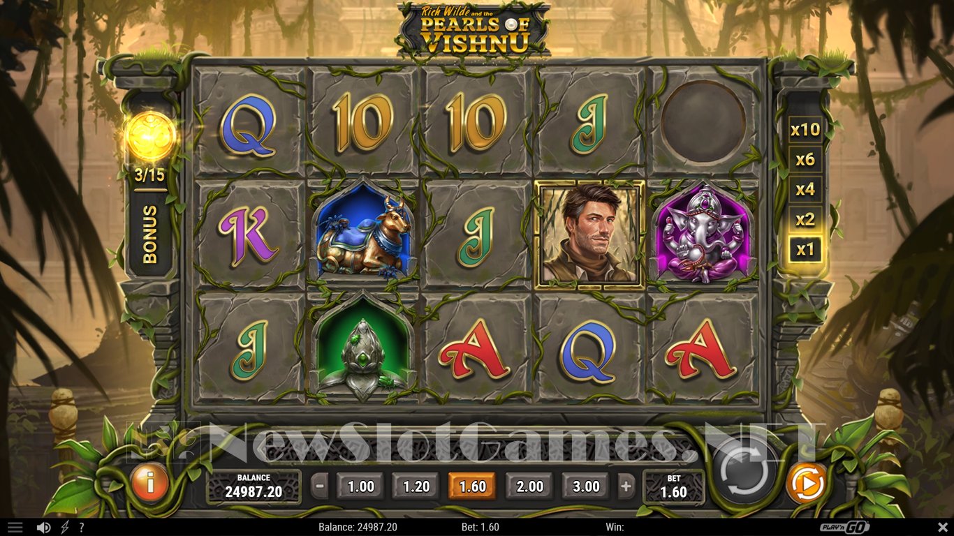 Rich Wilde and the Pearls of Vishnu Slot Slot Image in Demo - pic. 3
