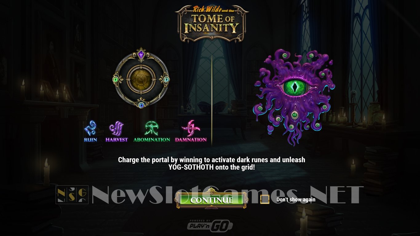 Rich Wilde and the Tome of Insanity Slot Demo Image