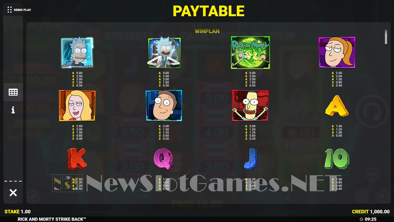 Rick And Morty Strike Back Slot Slot Image in Demo - pic. 11