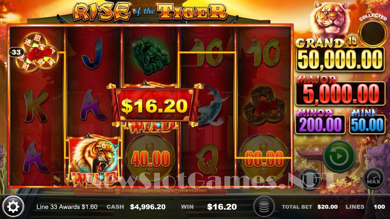 Rise of the Tiger Slot Demo Image