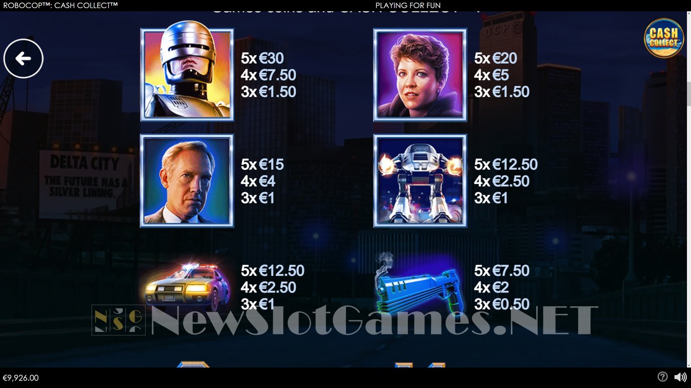 Robocop Cash Collect Slot Slot Image in Demo - pic. 7
