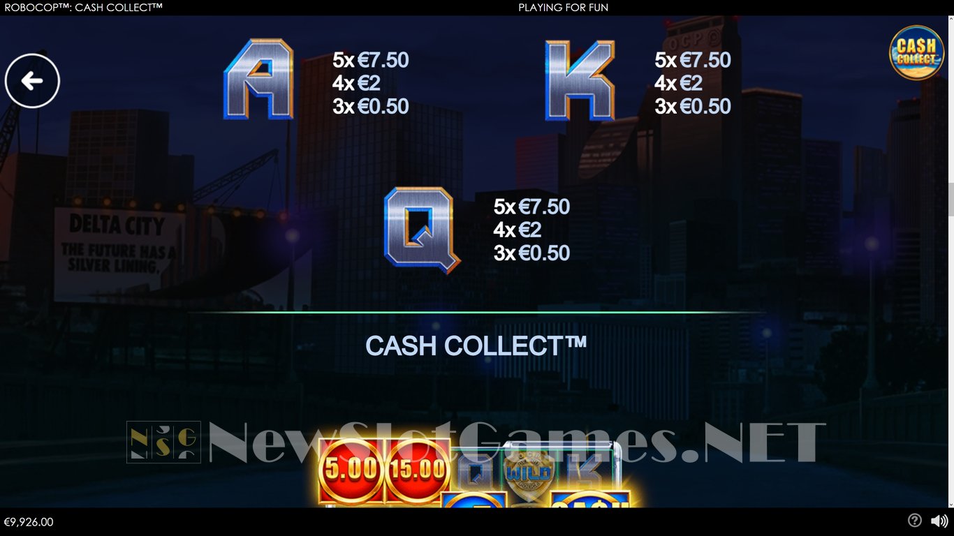 Robocop Cash Collect Slot Slot Image in Demo - pic. 8