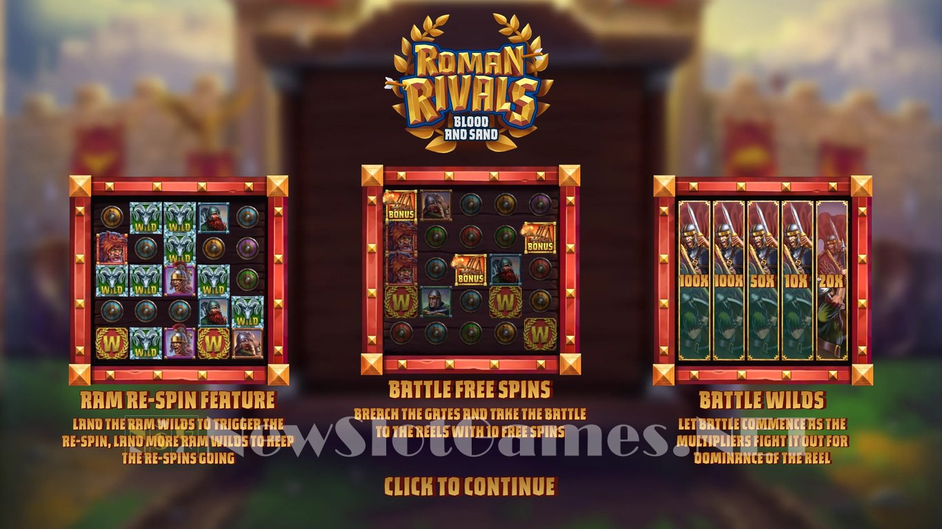 Roman Rivals Blood and Sand Slot Demo Image