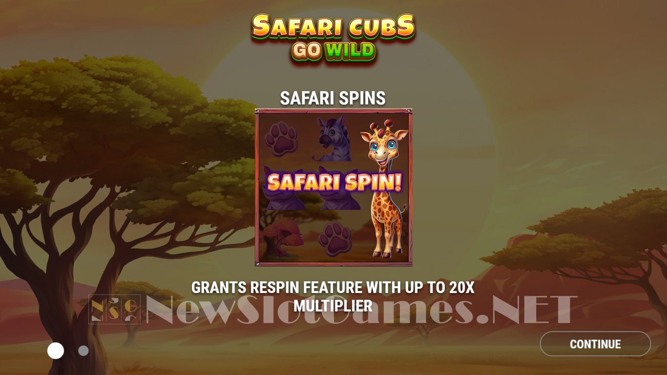 Safari Cubs Go Wild Slot Demo Image
