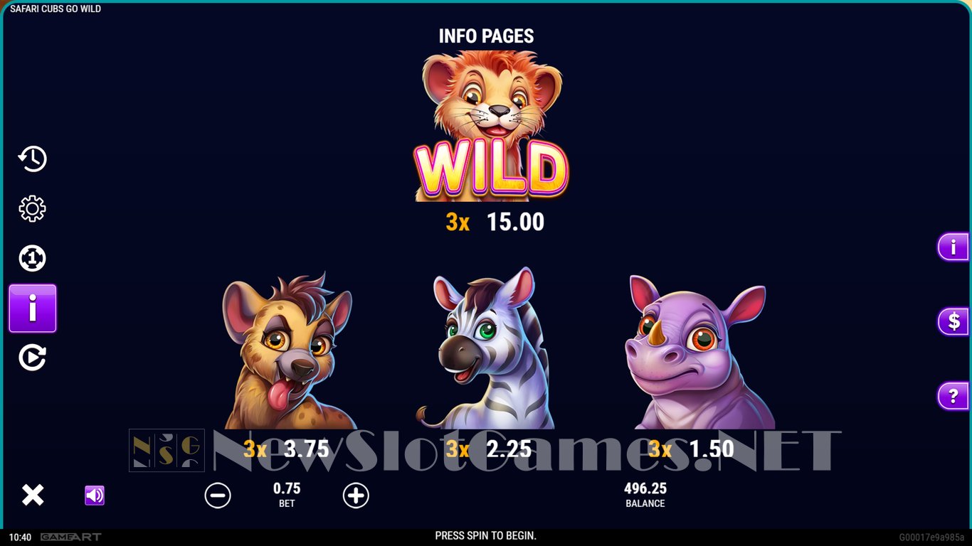 Safari Cubs Go Wild Slot Slot Image in Demo - pic. 13