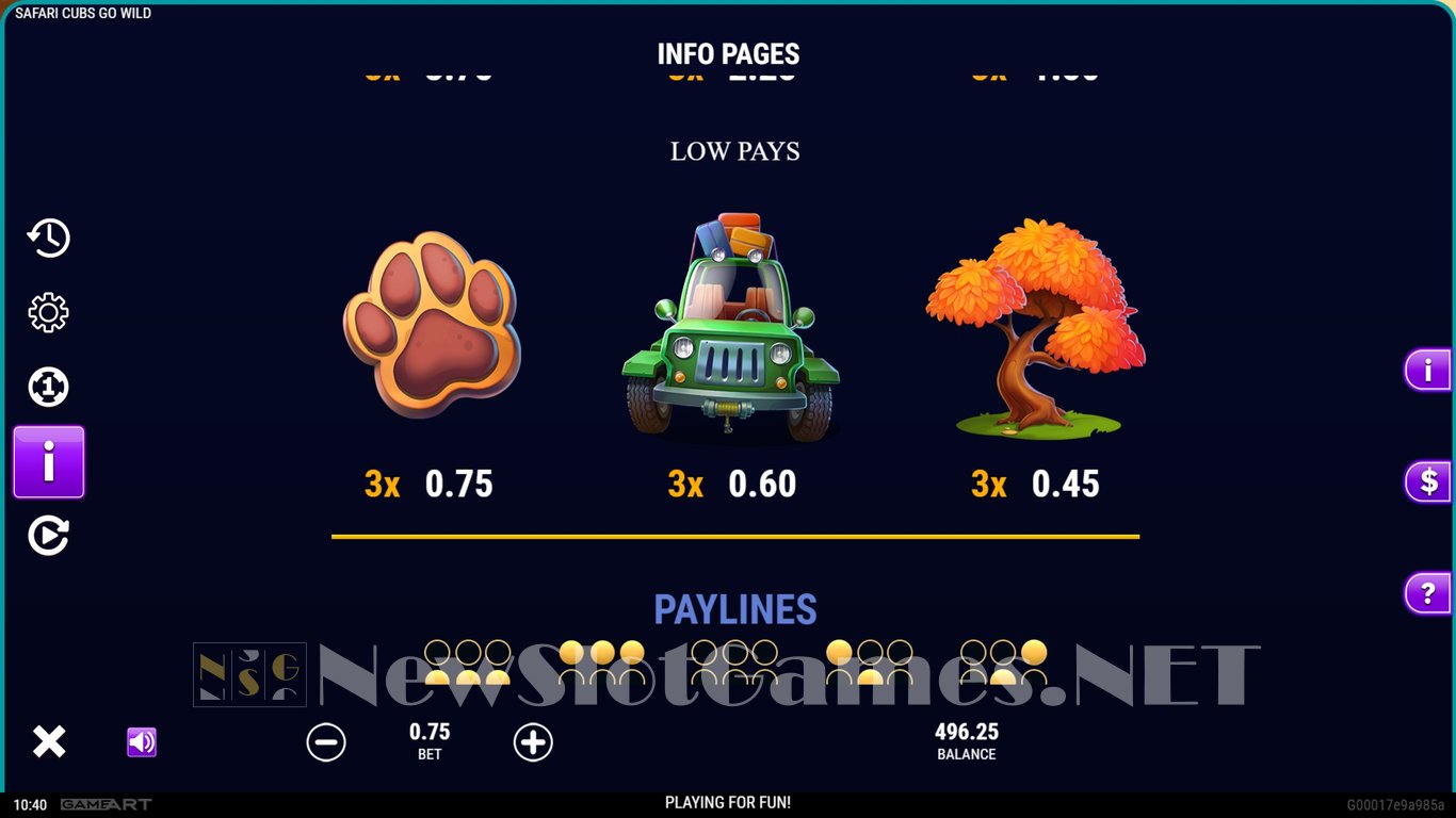 Safari Cubs Go Wild Slot Slot Image in Demo - pic. 14