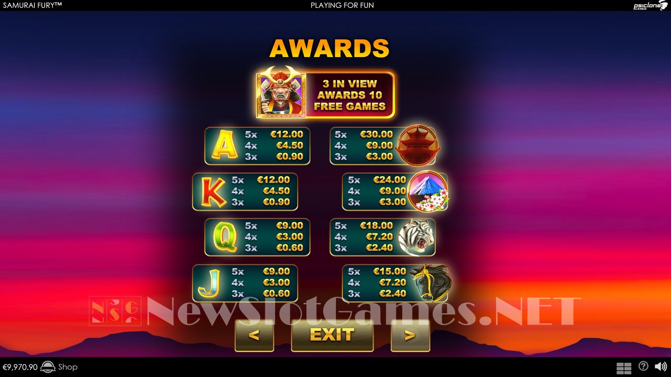 Samurai Fury Slot Slot Image in Demo - pic. 5