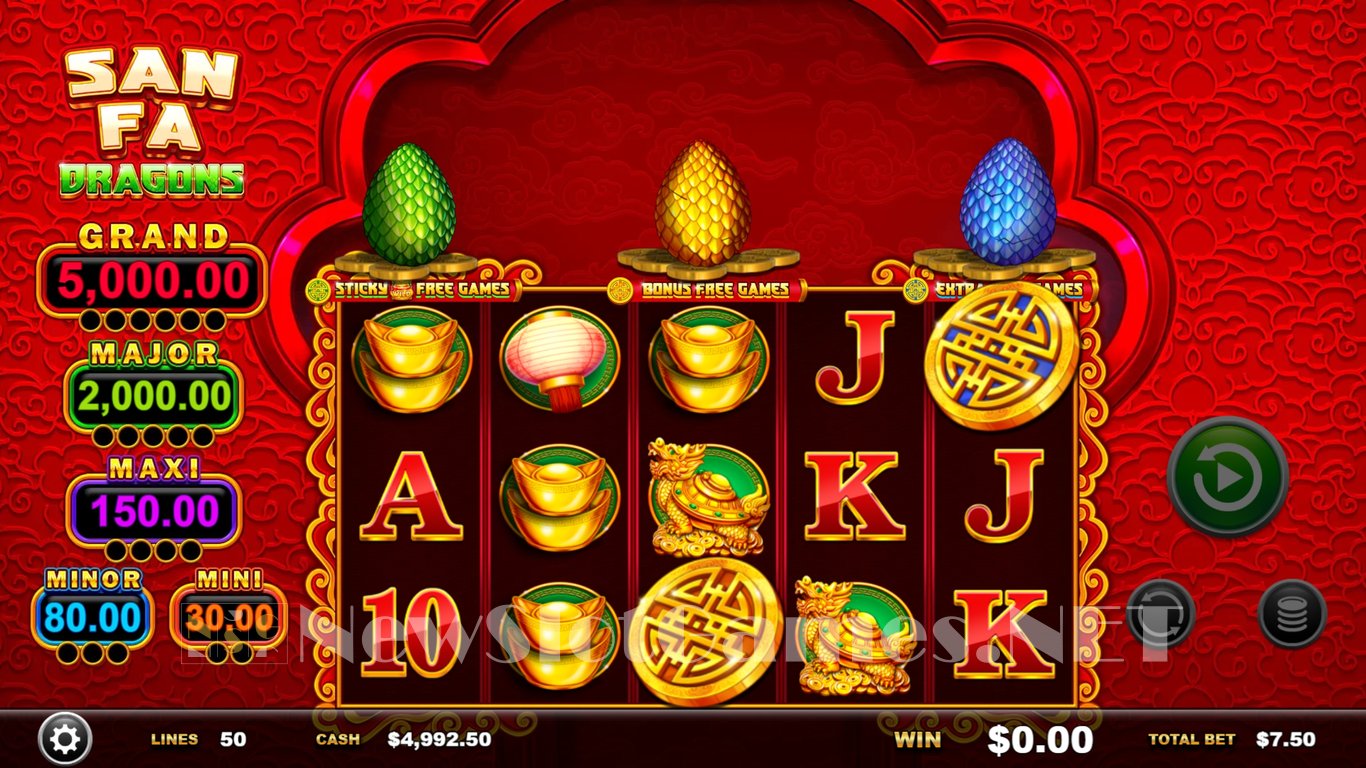 San Fa Dragons Slot Demo Image