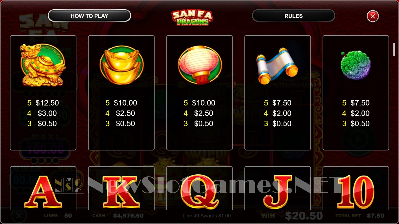 San Fa Dragons Slot Slot Image in Demo - pic. 5