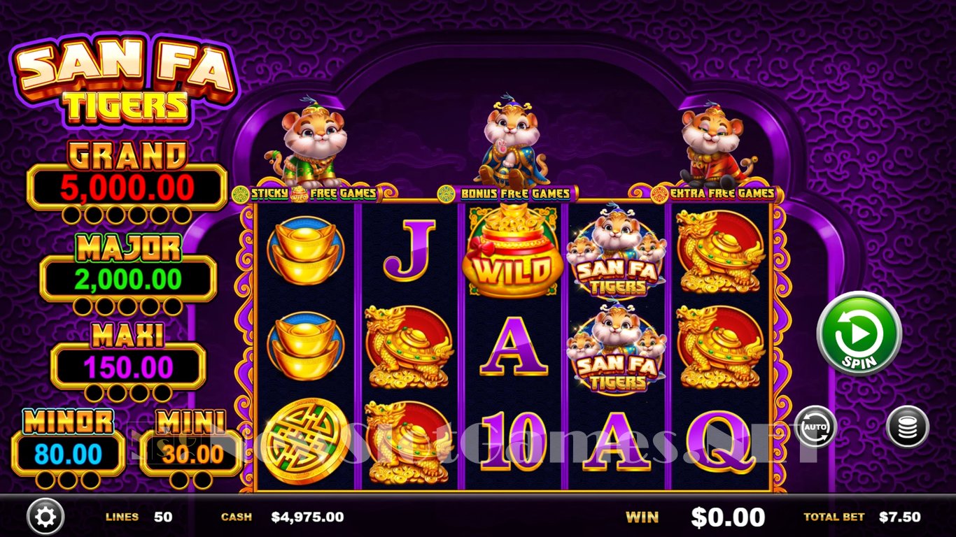 San Fa Tigers Slot Slot Image in Demo - pic. 3