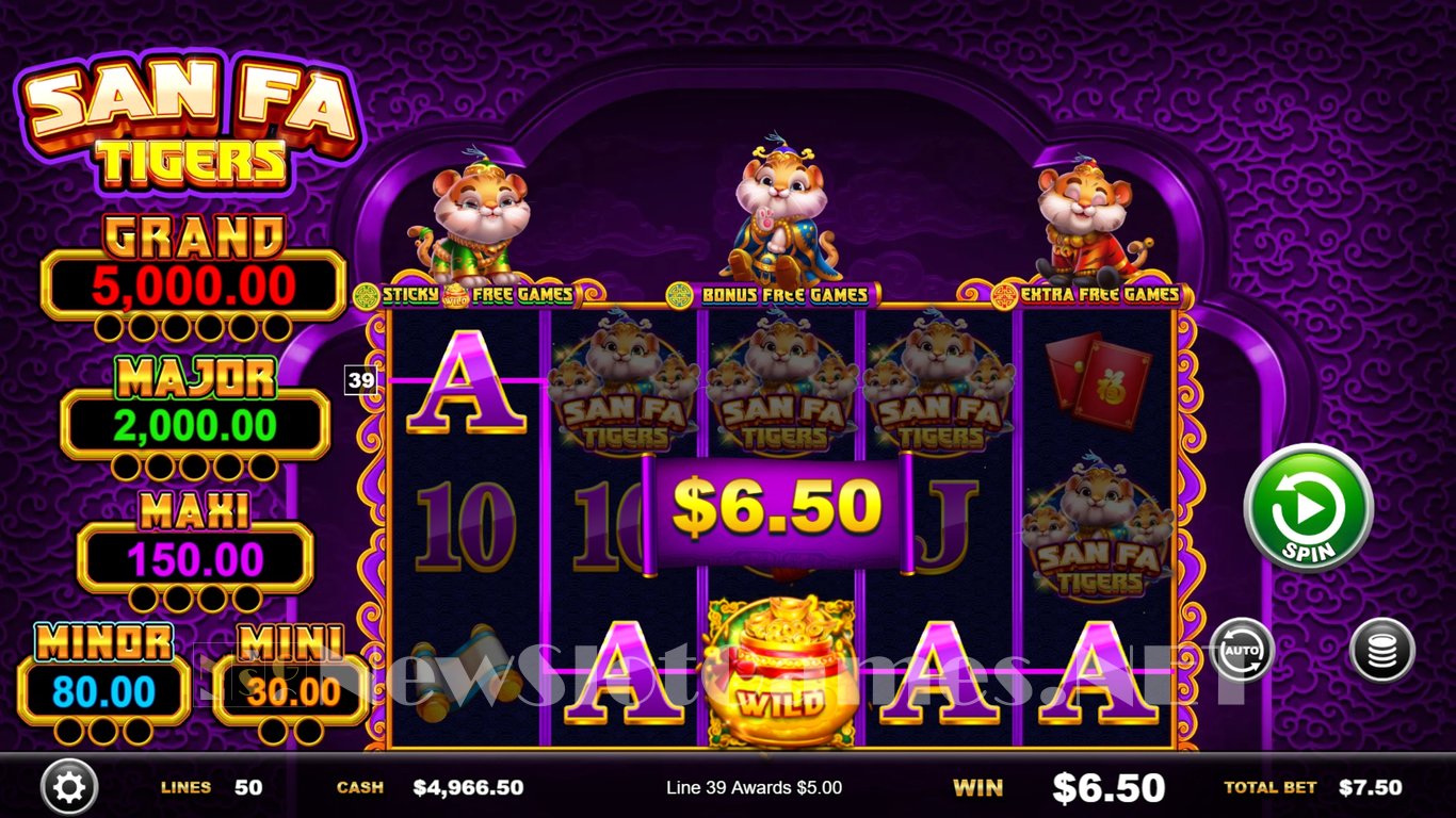 San Fa Tigers Slot Slot Image in Demo - pic. 4
