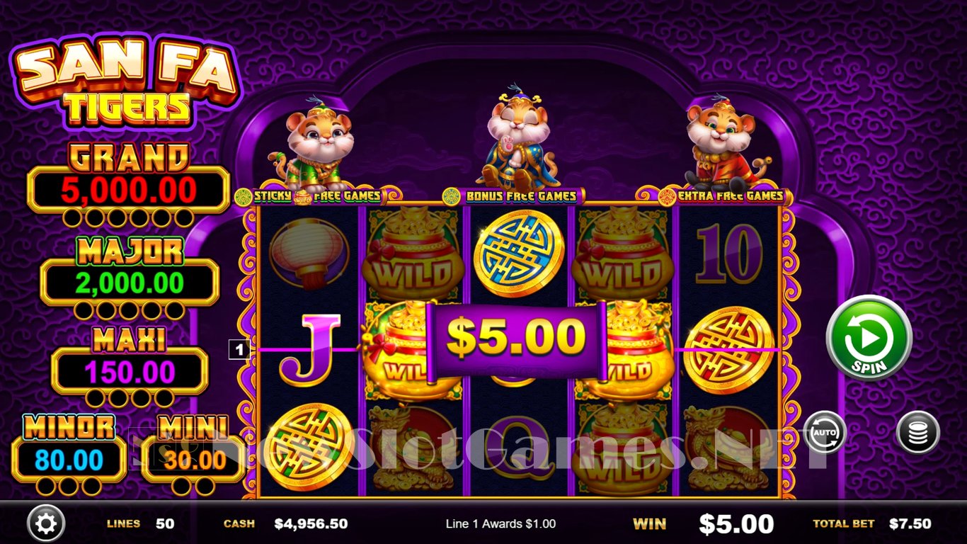 San Fa Tigers Slot Slot Image in Demo - pic. 5