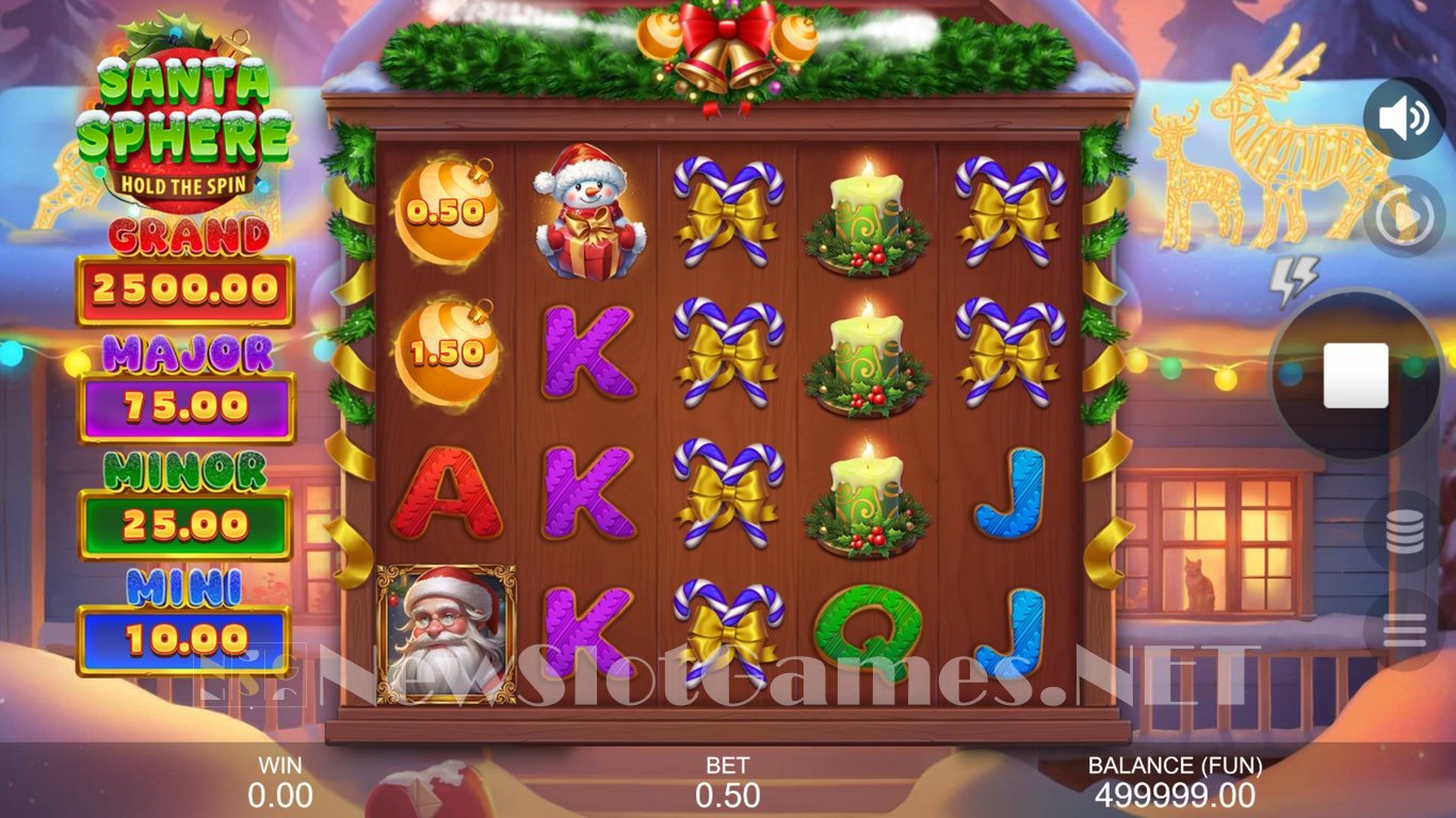 Santa Sphere Hold the Spin Slot Demo Image