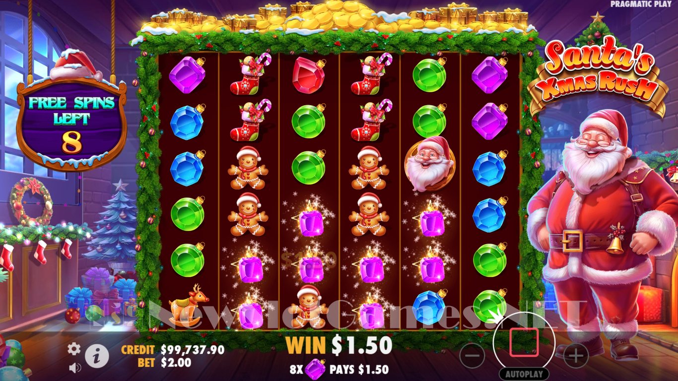 Santas Xmas Rush Slot Slot Image in Demo - pic. 11