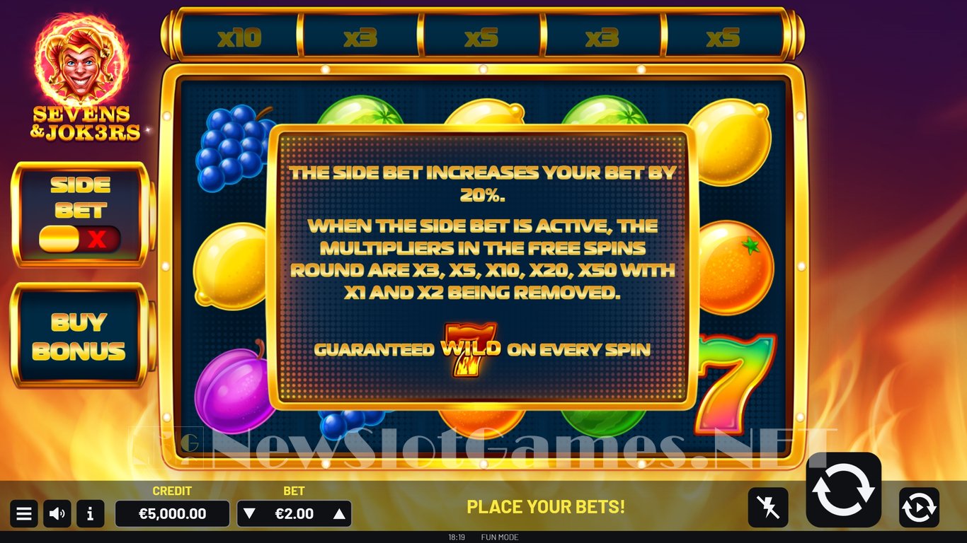 Sevens & Jok3rs Slot Demo Image