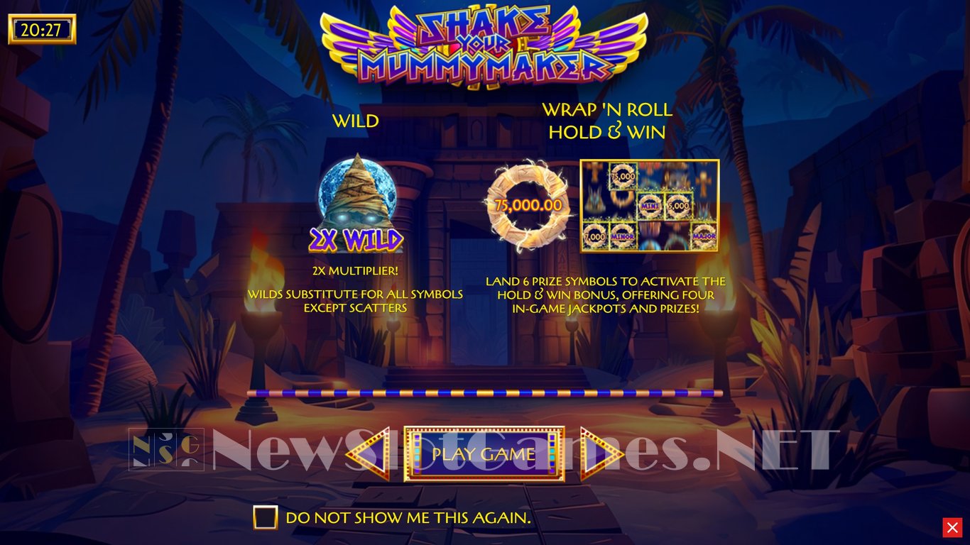 Shake Your Mummymaker Slot Demo Image