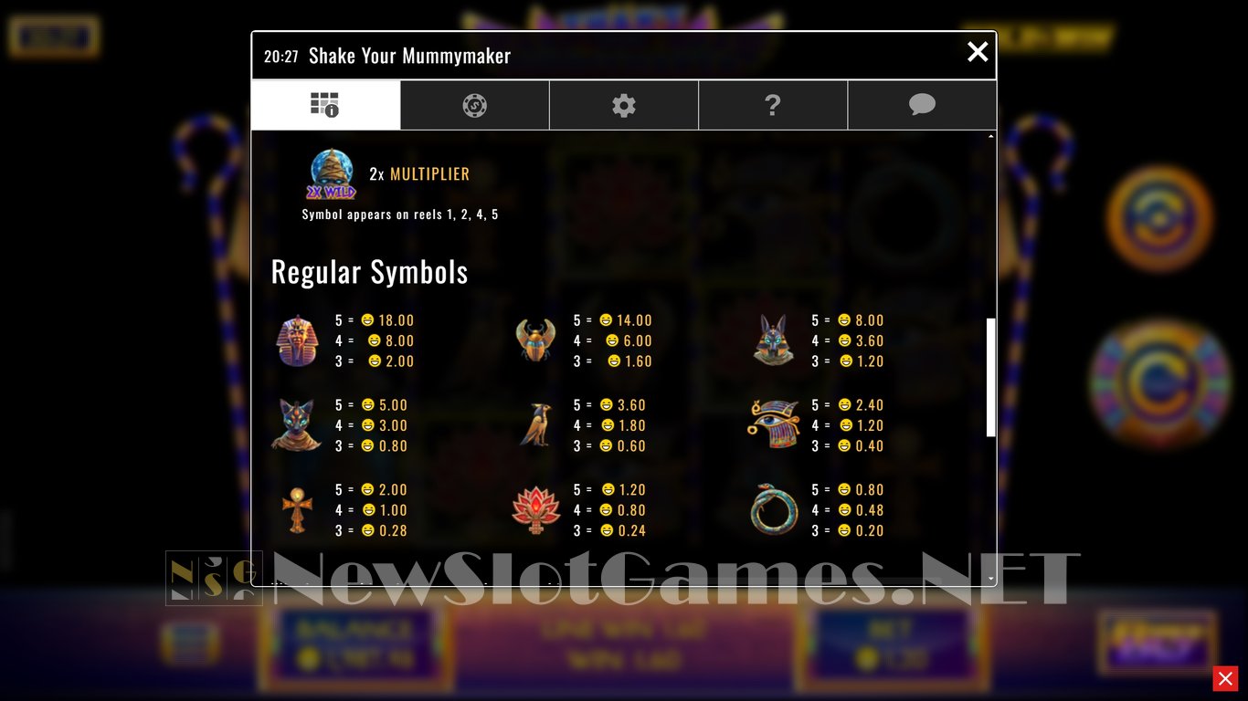 Shake Your Mummymaker Slot Slot Image in Demo - pic. 9