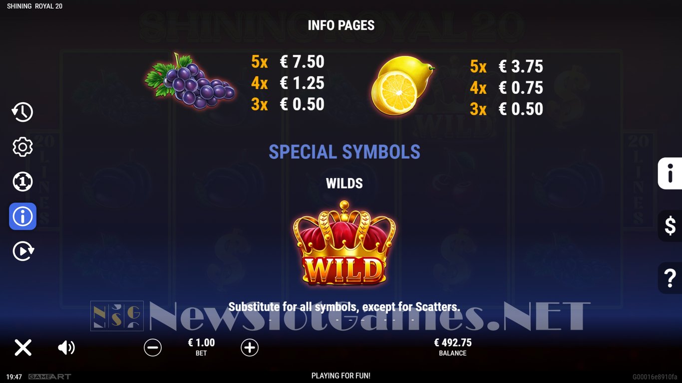 Shining Royal 20 Slot Slot Image in Demo - pic. 8