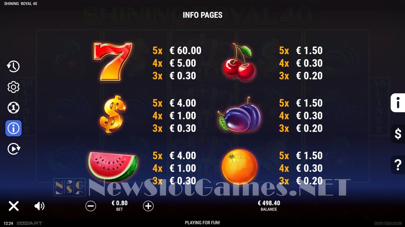 Shining Royal 40 Slot Slot Image in Demo - pic. 8