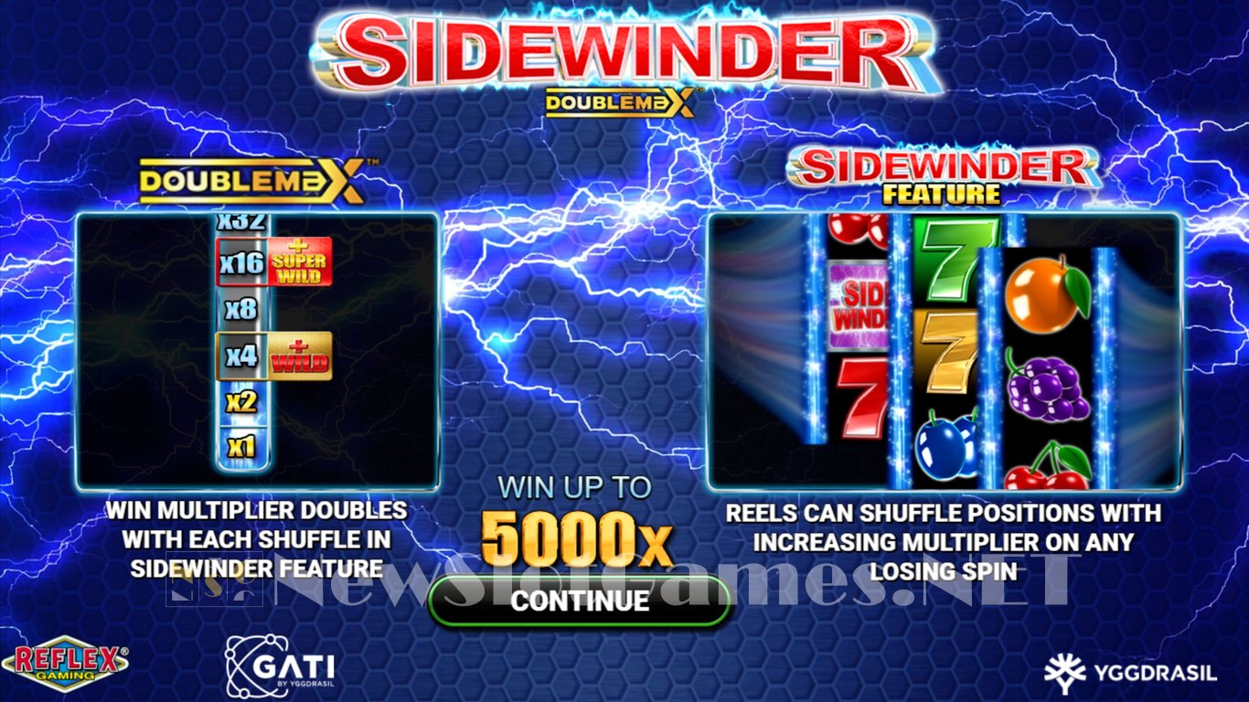 Sidewinder DoubleMax Slot Demo Image