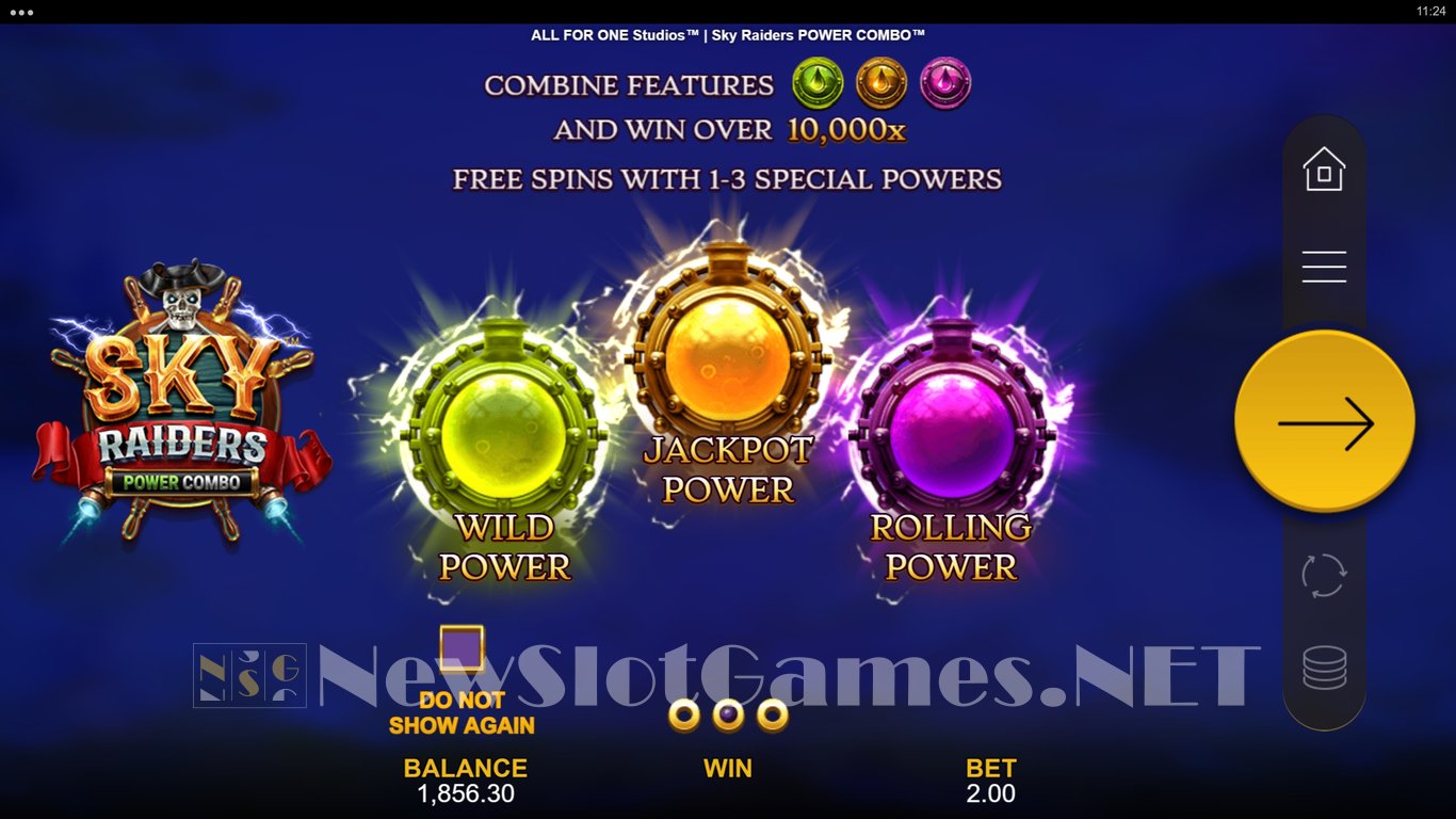 Sky Raiders Power Combo Slot Demo Image